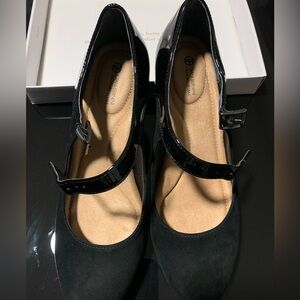 Gianni Bernini Womens Velmah Black Memory Foam High Heels Mary Jane Pumps Sz 8M